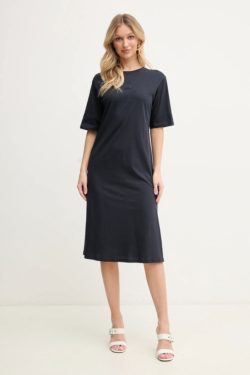 Armani Exchange rochie din bumbac