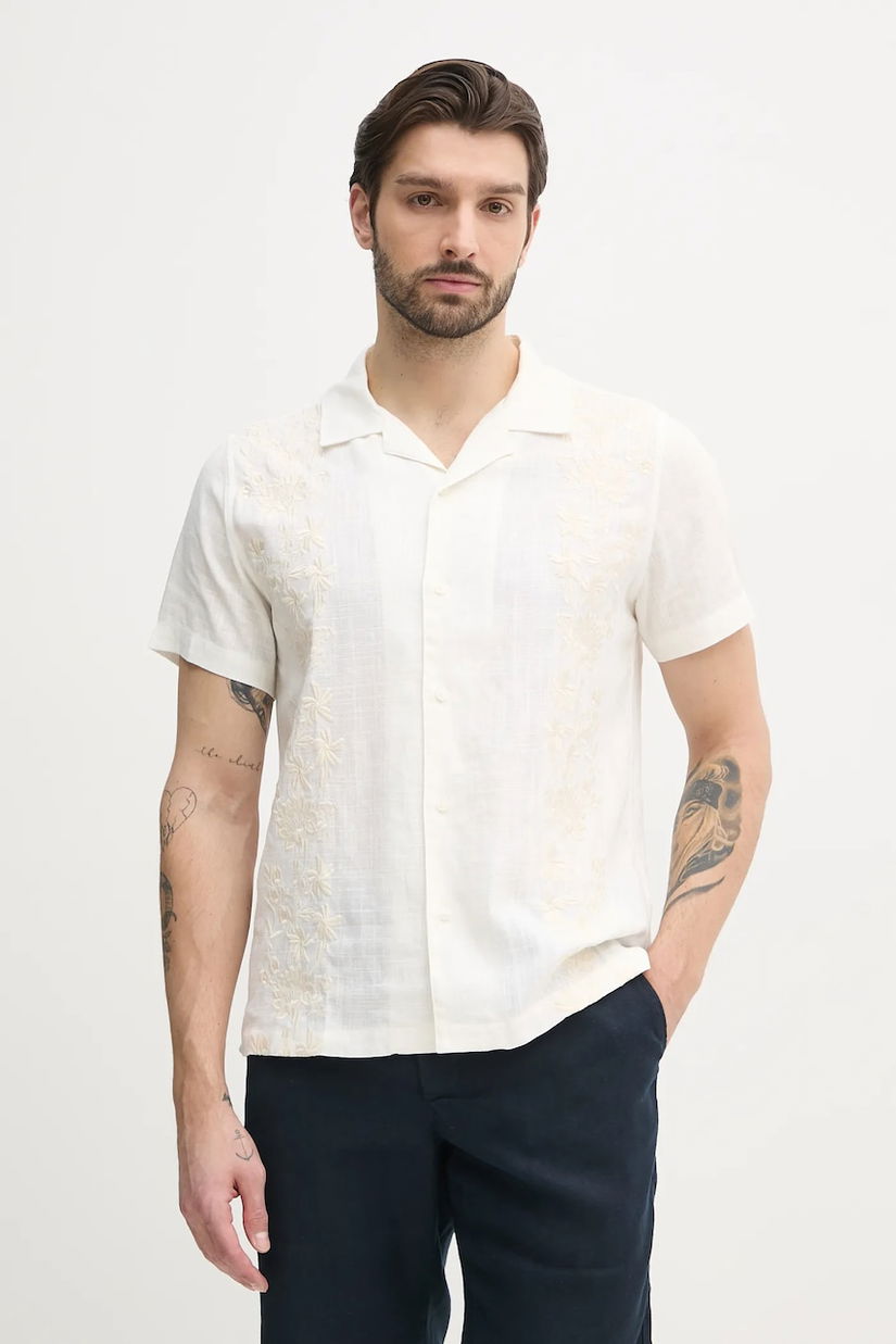 Guess cămașă din amestec de in MOSLEY