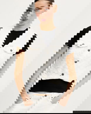 Guess Jeans vestă din denim