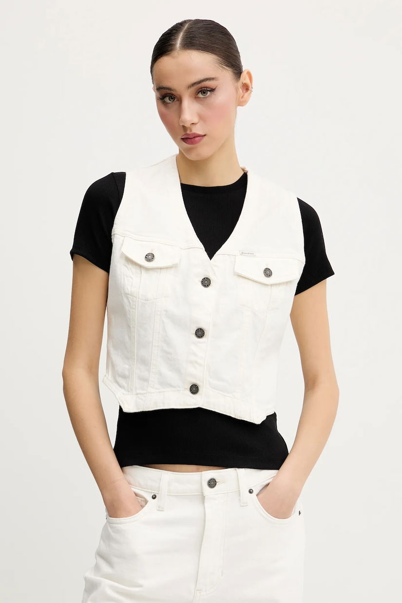 Guess Jeans vestă din denim