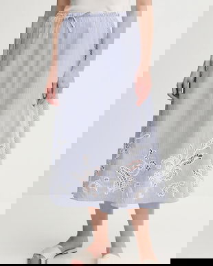 Tommy Hilfiger fustă din bumbac