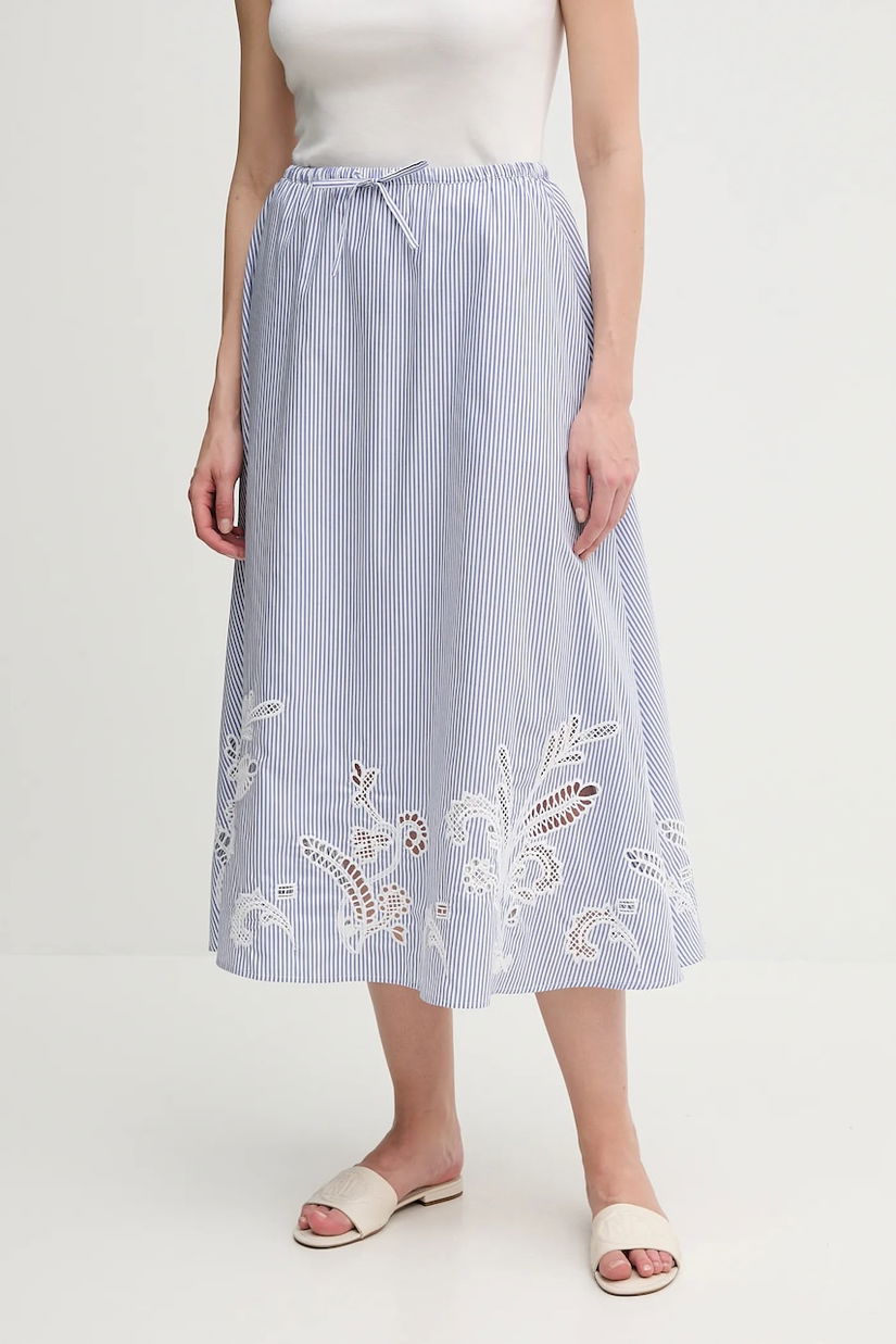 Tommy Hilfiger fustă din bumbac