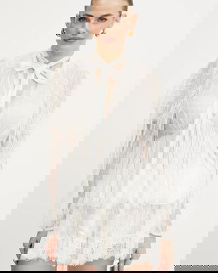 Twinset bluză din amestec de mătase