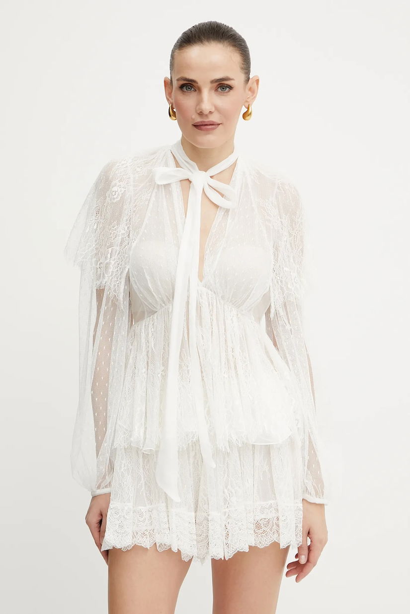 Twinset bluză din amestec de mătase