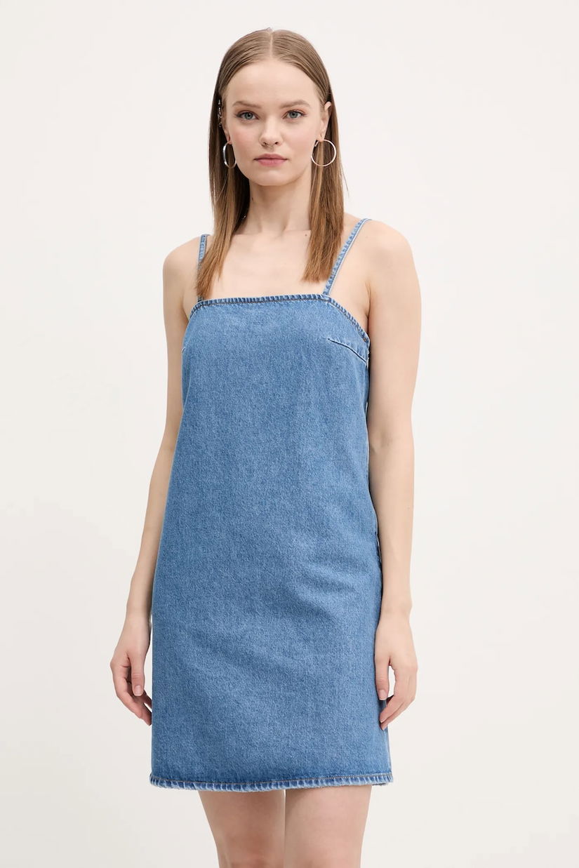 Hugo Blue rochie din bumbac