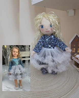 Păpușă personalizată fetiță  Cadou unicat Mini-Me după poză