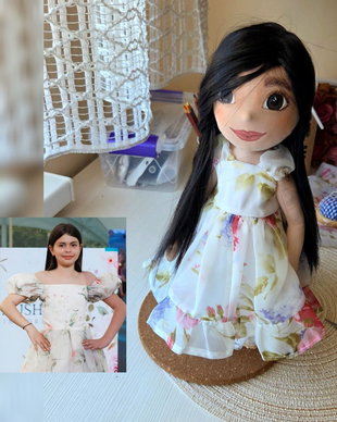 Păpușă personalizată fetiță  Cadou unicat Mini-Me după poză