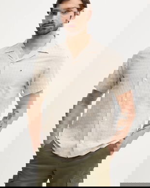 Tommy Hilfiger camasa din amestec de in