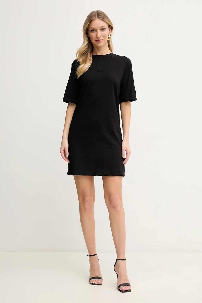 Armani Exchange rochie din bumbac