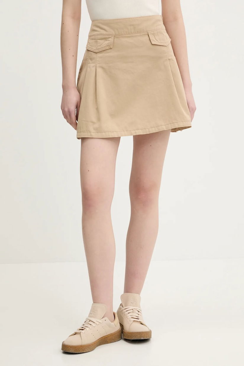 Hugo Blue fustă din bumbac