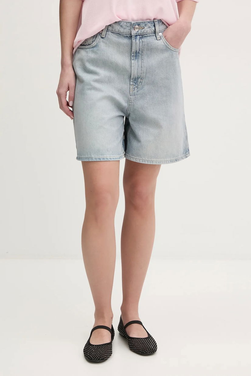 HUGO pantaloni scurți jeans