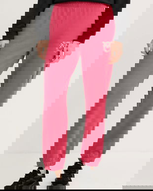 Pinko pantaloni de trening din bumbac