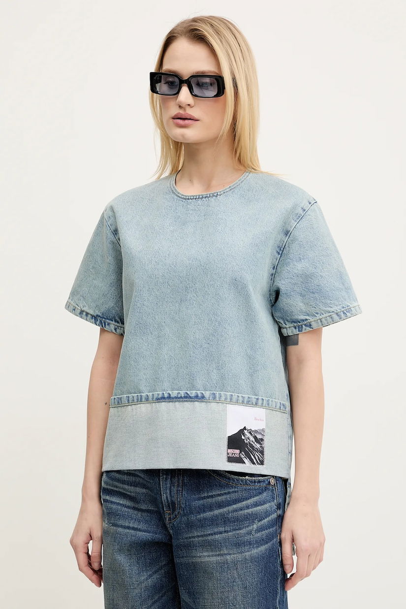 Moschino Jeans bluză subțire din denim