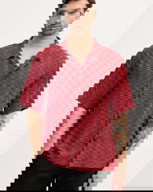 HUGO cămașă de plajă BEACH SHIRT RELAXED