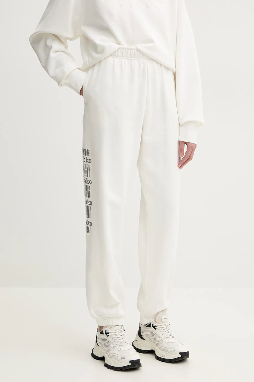 Pinko pantaloni de trening din bumbac
