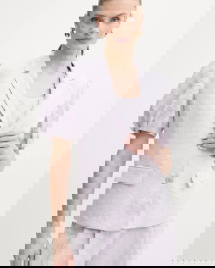 Twinset blazer din amestec de in