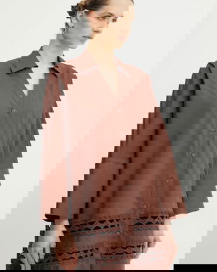 Twinset camasa din bumbac