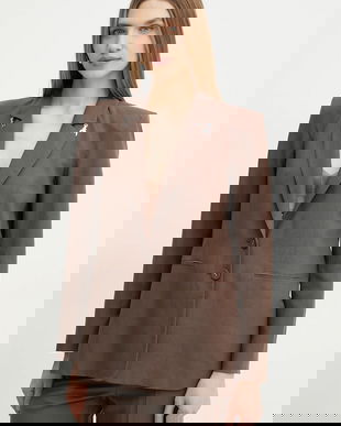 Patrizia Pepe blazer din amestec de in