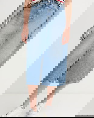 Tommy Hilfiger fustă din denim