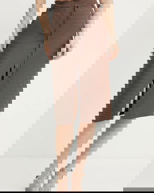 Patrizia Pepe fustă din amestec de in