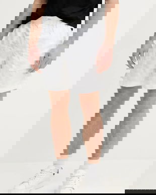 Calvin Klein Jeans pantaloni scurți din amestec de in