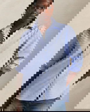 Polo Ralph Lauren cămașă din bumbac Long Sleeve Light Shirt