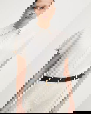 Calvin Klein camasa din amestec de in