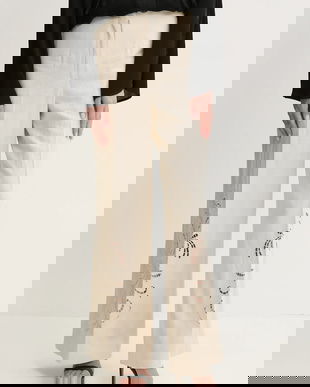 Twinset pantaloni din in