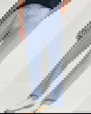 Tommy Hilfiger pantaloni din amestec de in