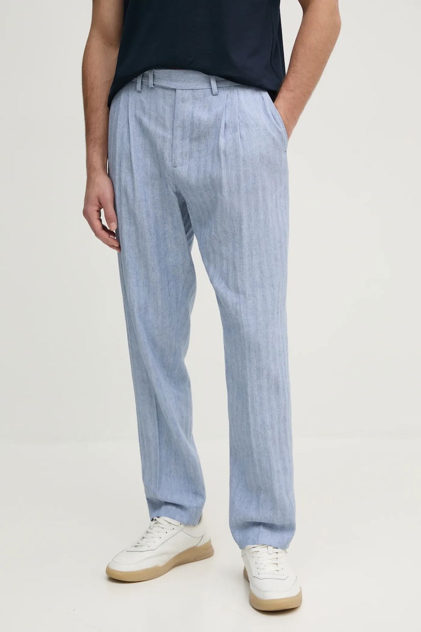 Tommy Hilfiger pantaloni din amestec de in