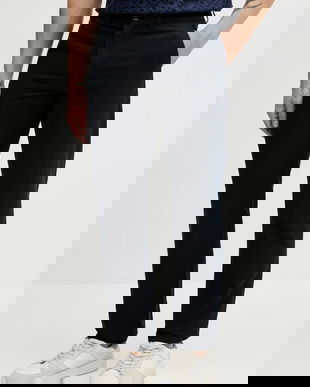 Tommy Hilfiger pantaloni din amestec de in