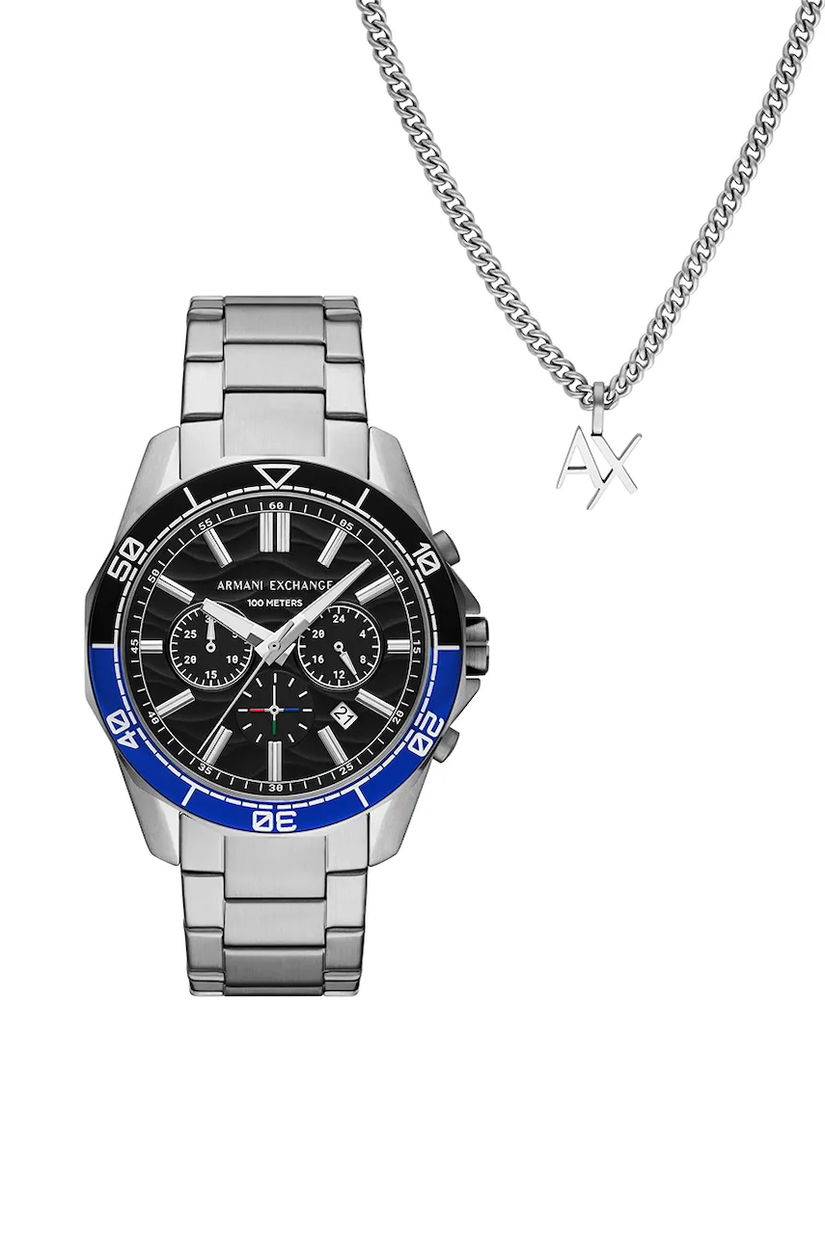 Armani Exchange ceas și colier SPENCER