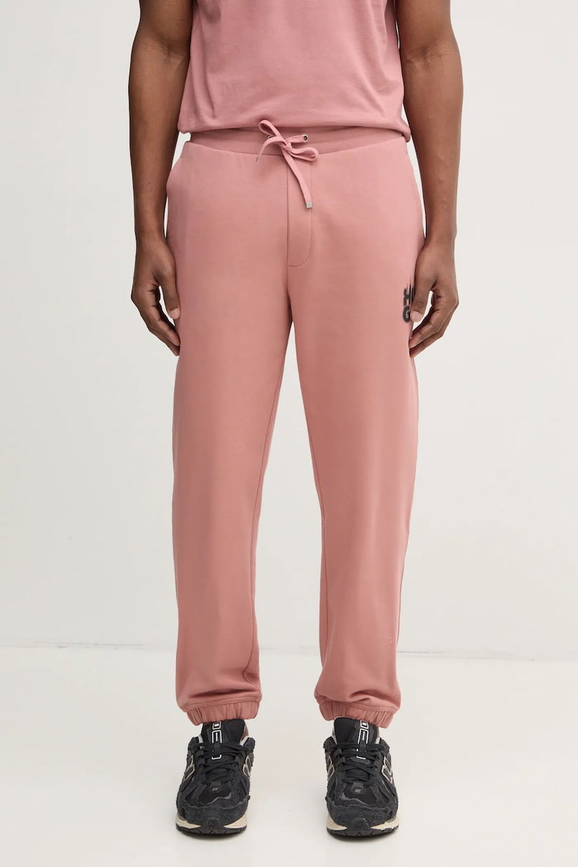 HUGO pantaloni de trening din bumbac