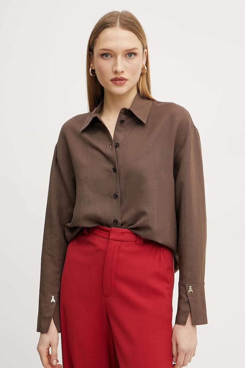 Patrizia Pepe camasa din amestec de in