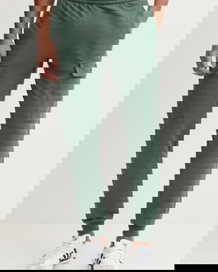 EA7 Emporio Armani pantaloni de trening din bumbac