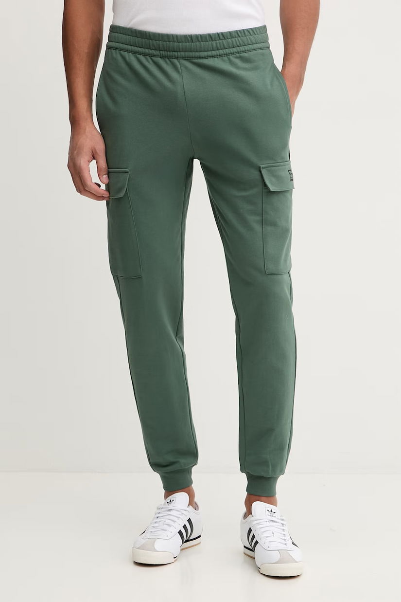 EA7 Emporio Armani pantaloni de trening din bumbac