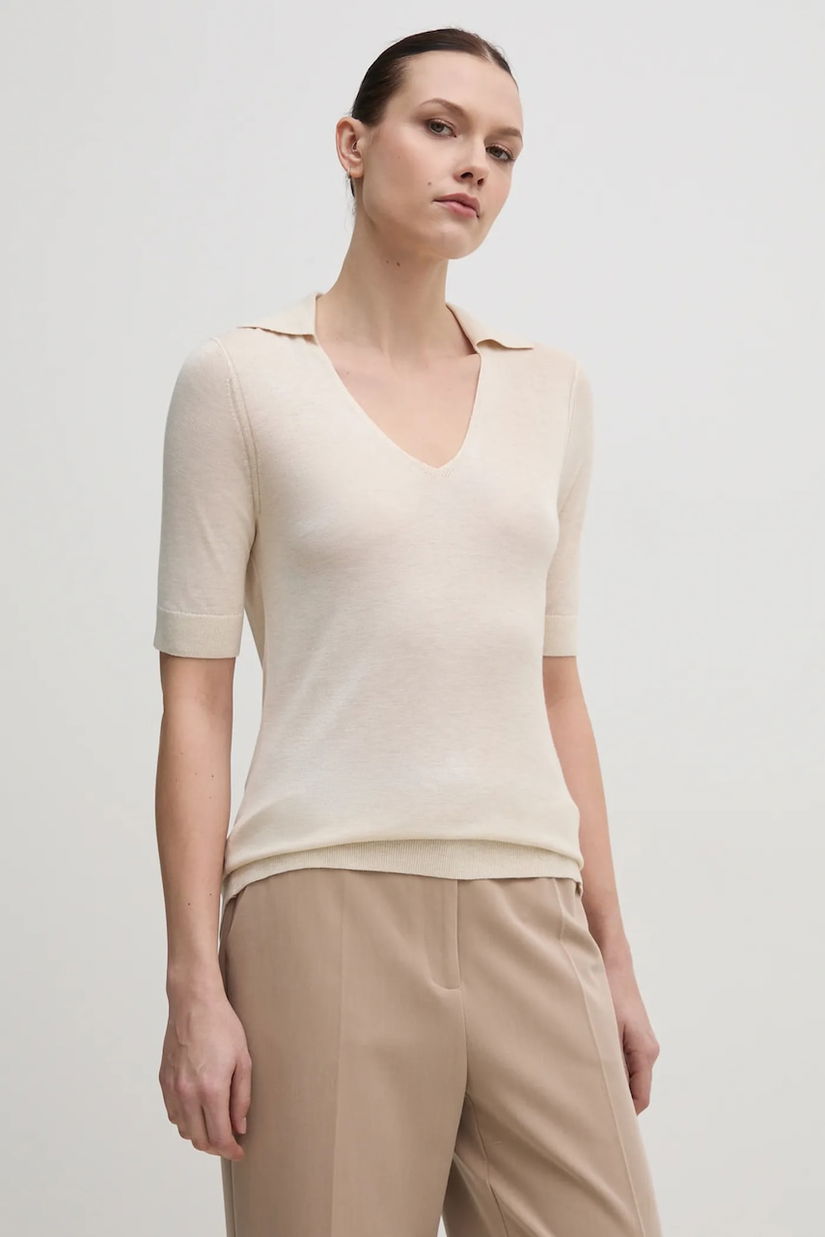 Calvin Klein pulover din amestec de mătase