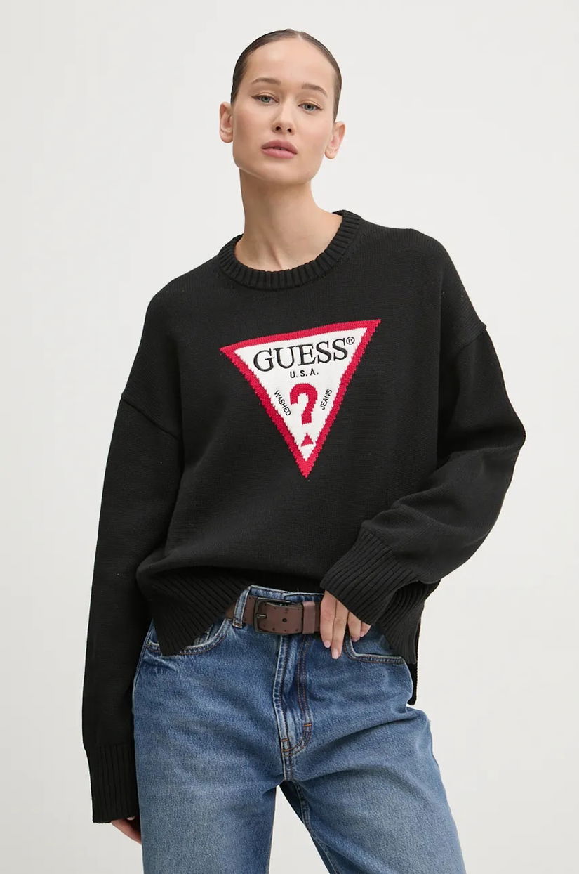 Guess Jeans pulover de bumbac