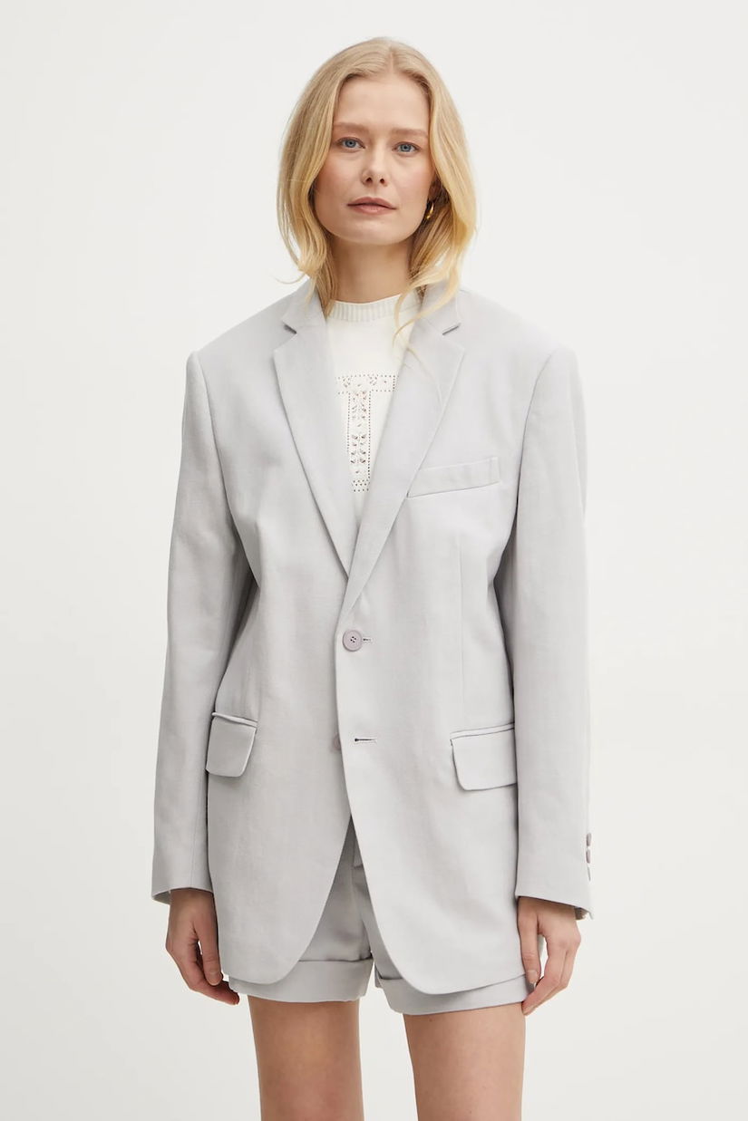 Twinset blazer din amestec de in