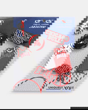 Crocs butoane pentru incaltaminte JIBBITZ NBA Chicago Bulls 5-Pack 5-pack