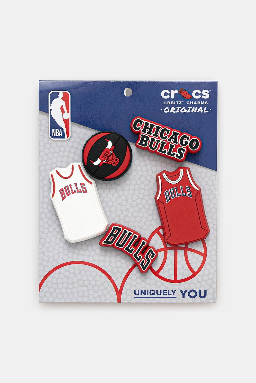 Crocs butoane pentru incaltaminte JIBBITZ NBA Chicago Bulls 5-Pack 5-pack