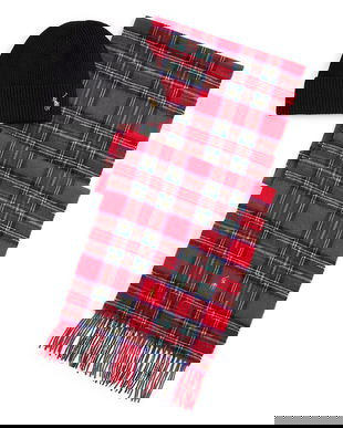 Polo Ralph Lauren căciulă si fular din lână