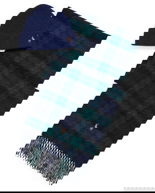 Polo Ralph Lauren caciula si fular din lana