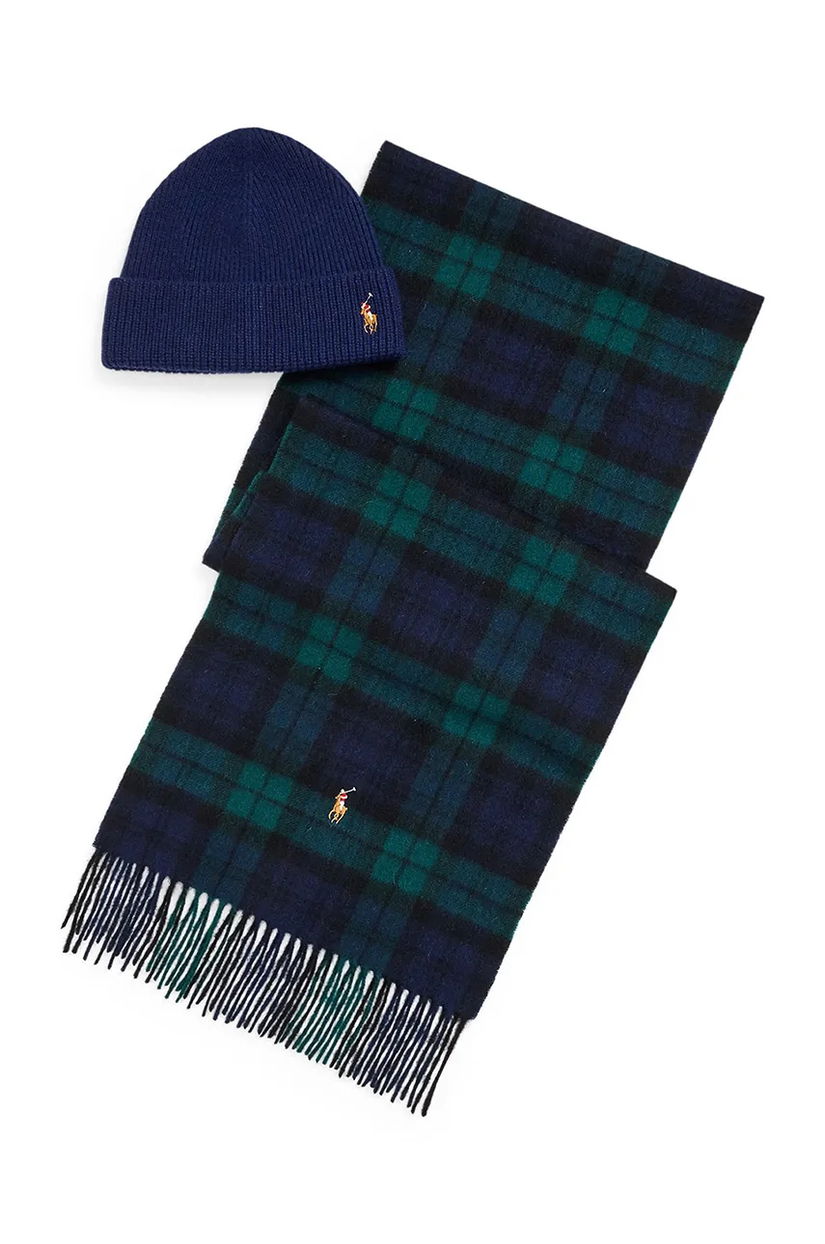 Polo Ralph Lauren caciula si fular din lana