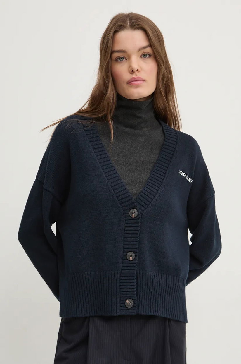 Guess Jeans cardigan din bumbac