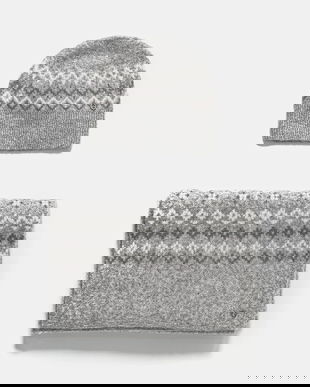 Guess căciulă și fular din amestec de lână