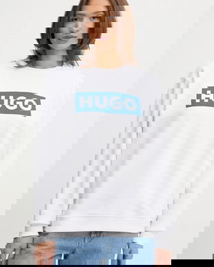 HUGO Blue bluză Classic Crew_B