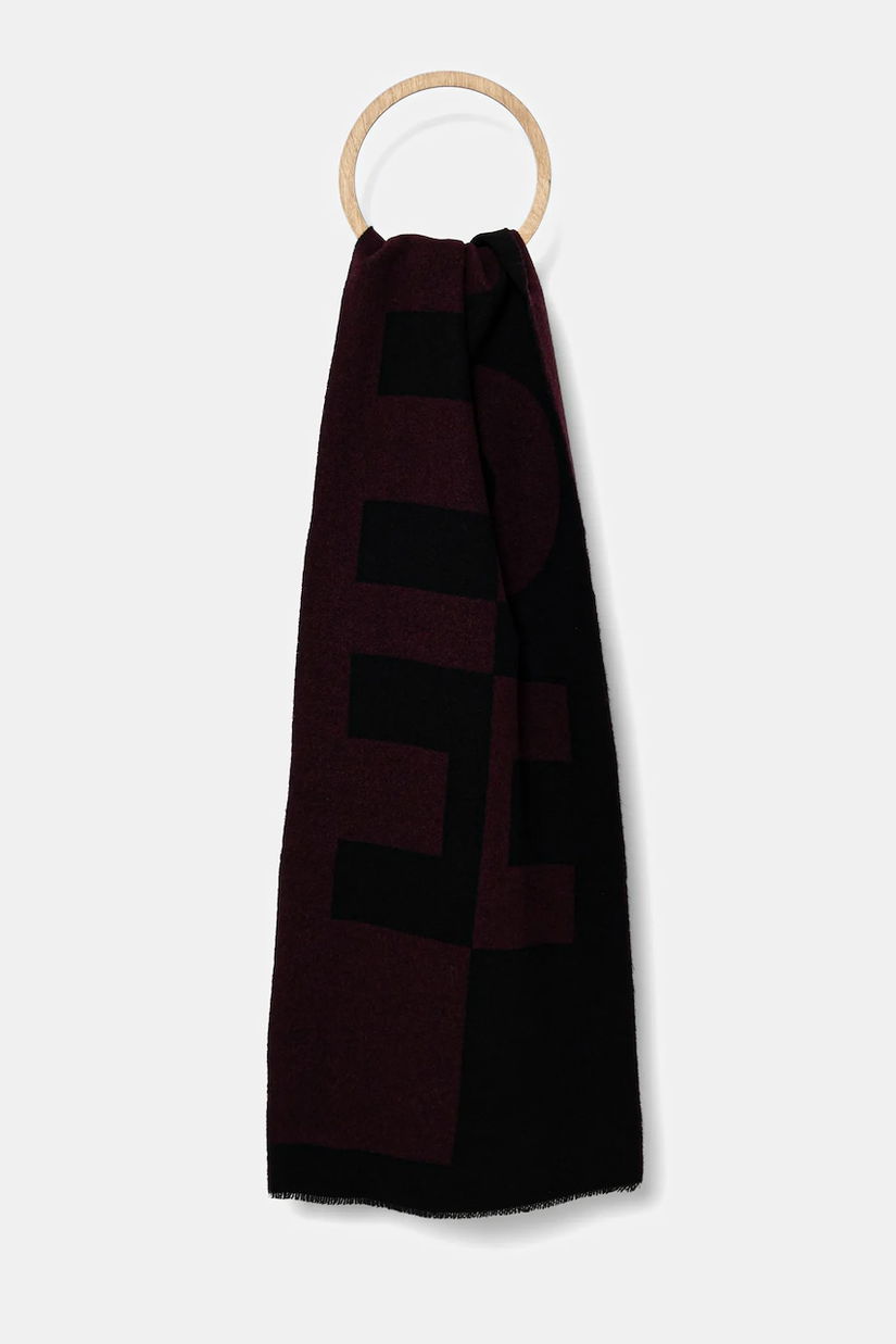 HUGO fular din amestec de lână Martyn_40*180