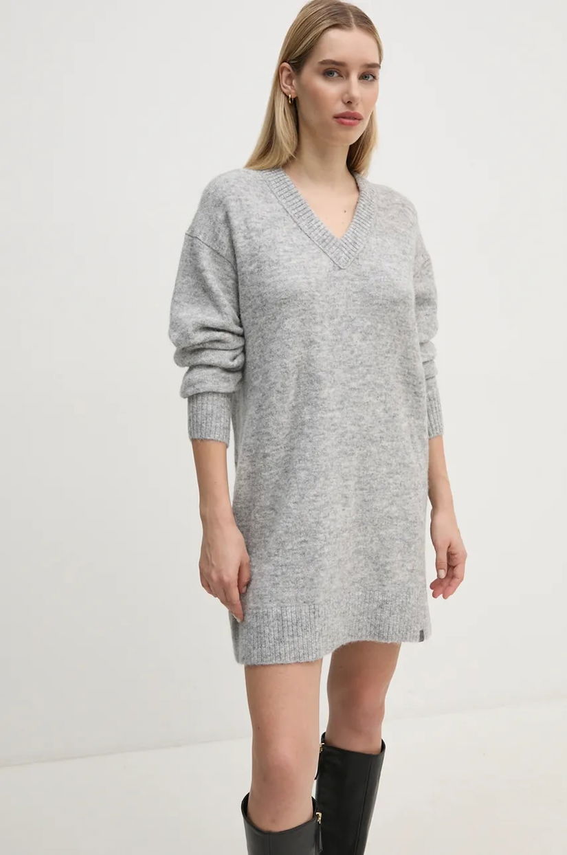 Calvin Klein Jeans rochie din amestec de lana