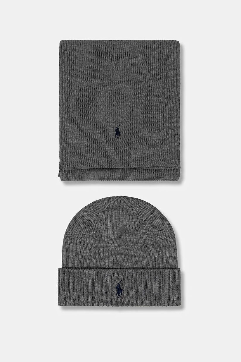 Polo Ralph Lauren căciulă și fular din lână